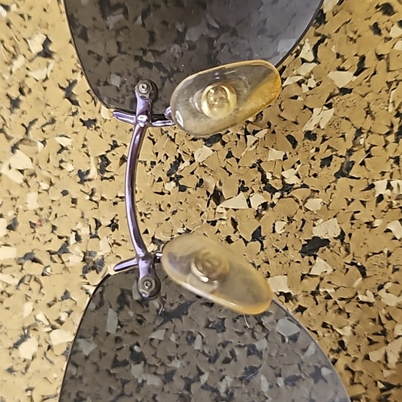 Chanel Blue Hombré Metallic Blue Hardware Rimless Sunglasses - Picture 9 of 9